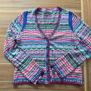 ALDO MARTIN’S | Stunning, Colorful, Lightweight Cardigan | Sz 10